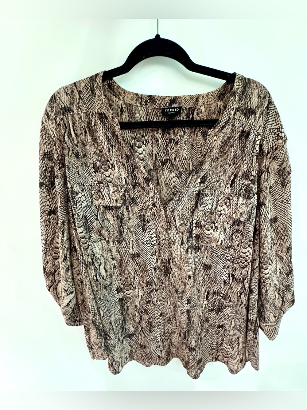 Torrid Snake Print Blouse